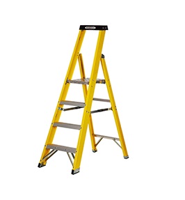 An image of Yellow stepladders